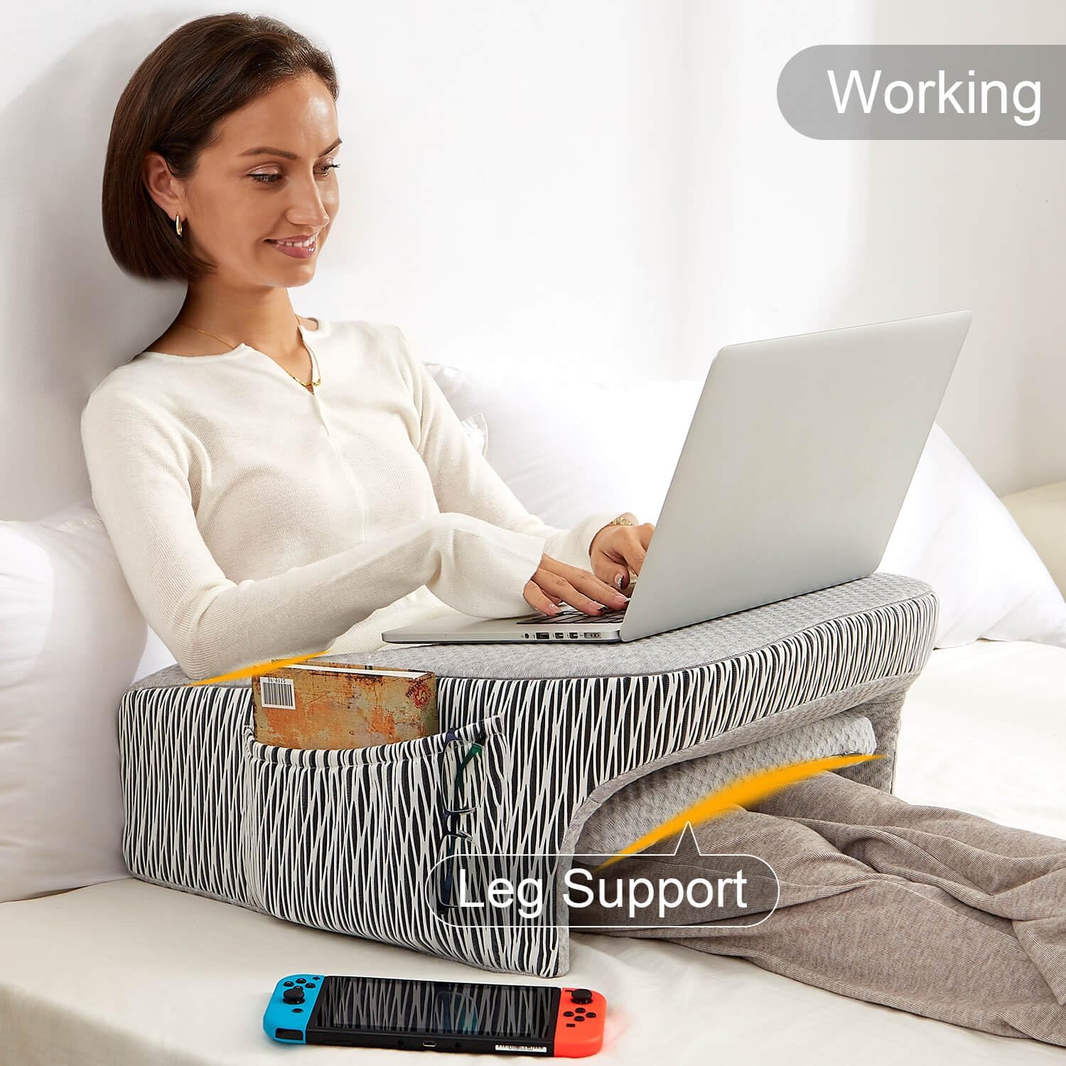 Cauchy Laptop Pillow - Small (Zebra)